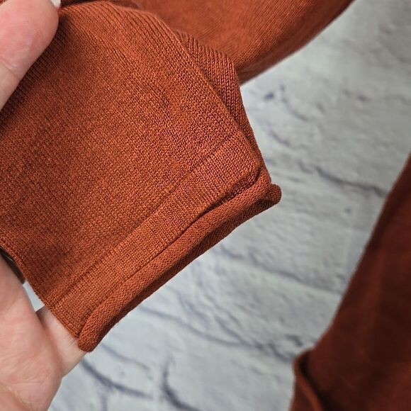 Hannah Women's Rust Sweater Pullover Pockets Soft Midweight Tunic Winter Warm M - Picture 4 of 9